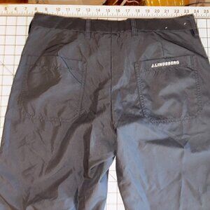 J Lindeberg Golf Pants Mens 31x34 Regular Fit Black Micro Stretch Performance